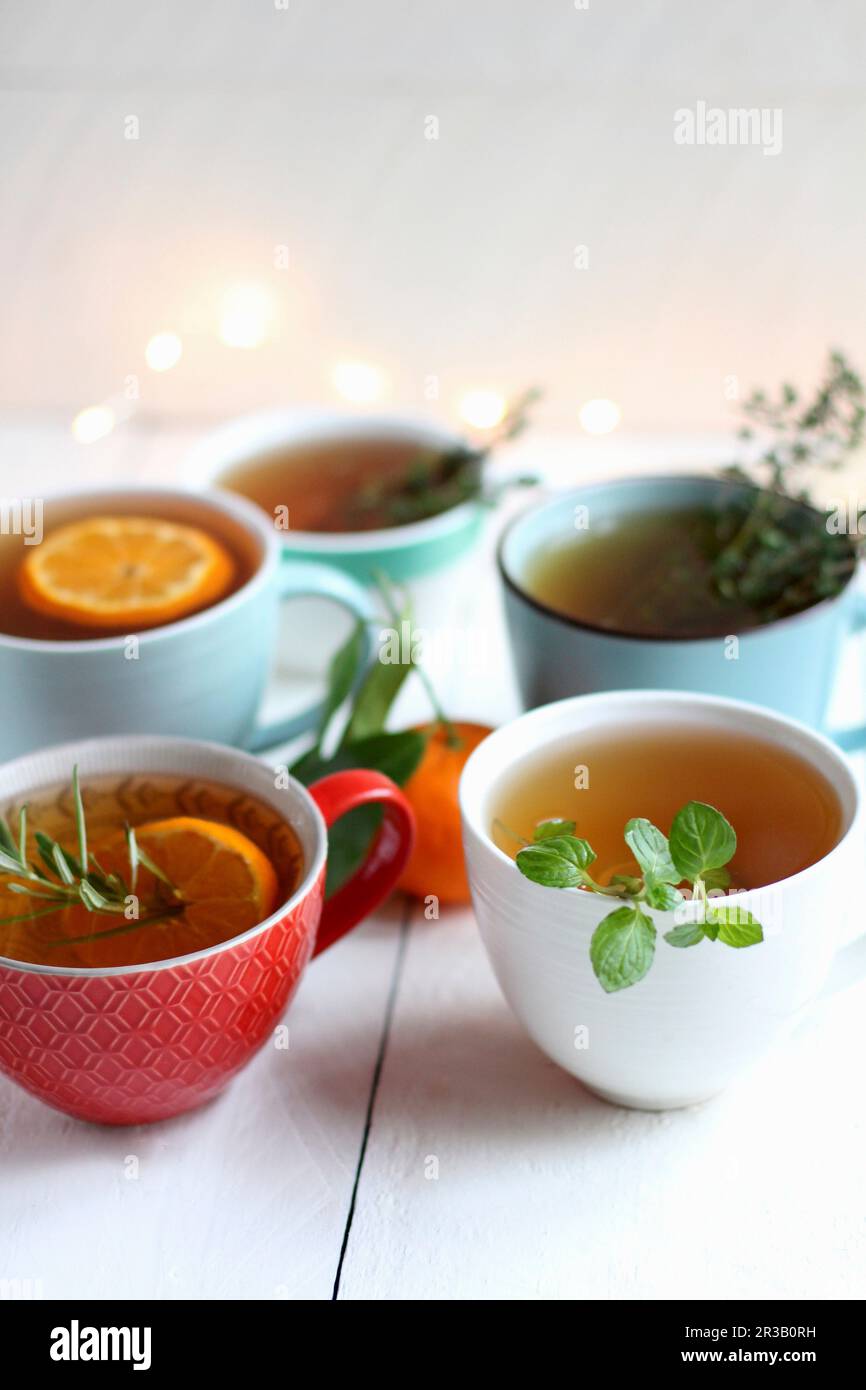 Assorted tea cups hi-res stock photography and images - Alamy