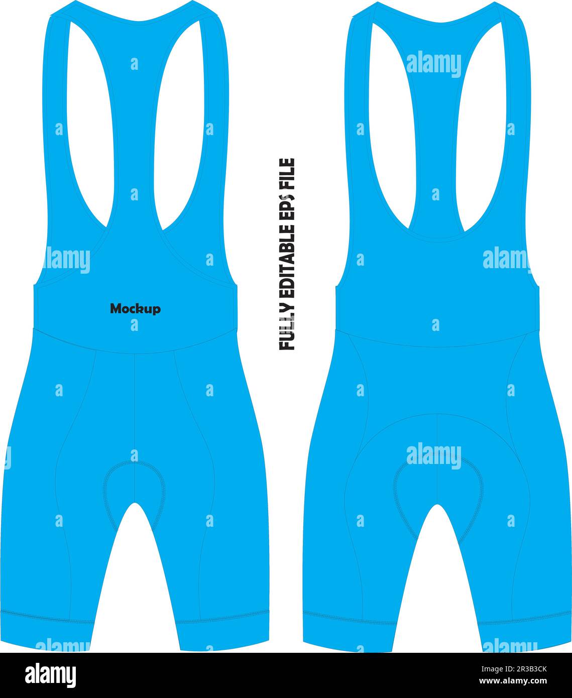 Women Bib Shorts Mock up Stock Vector Image & Art Alamy