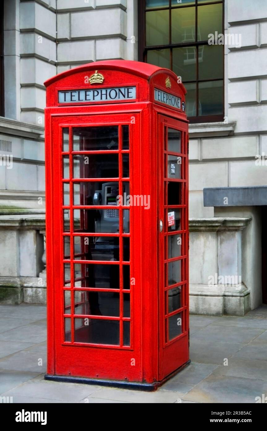 Red telephone box Stock Photo Alamy
