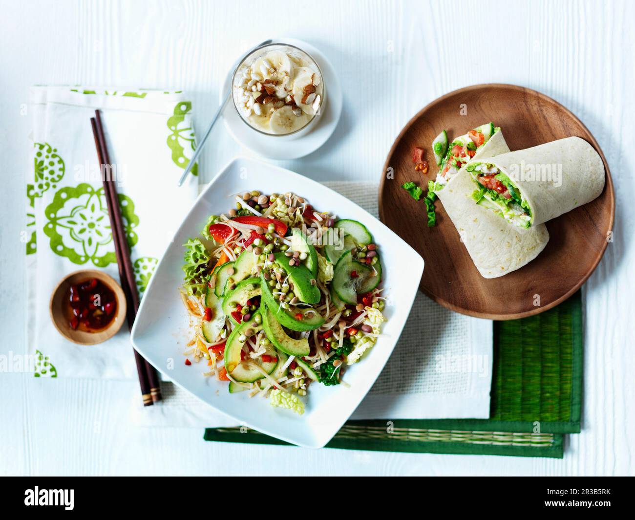 Avocado and mixed bean salad Stock Photo Alamy
