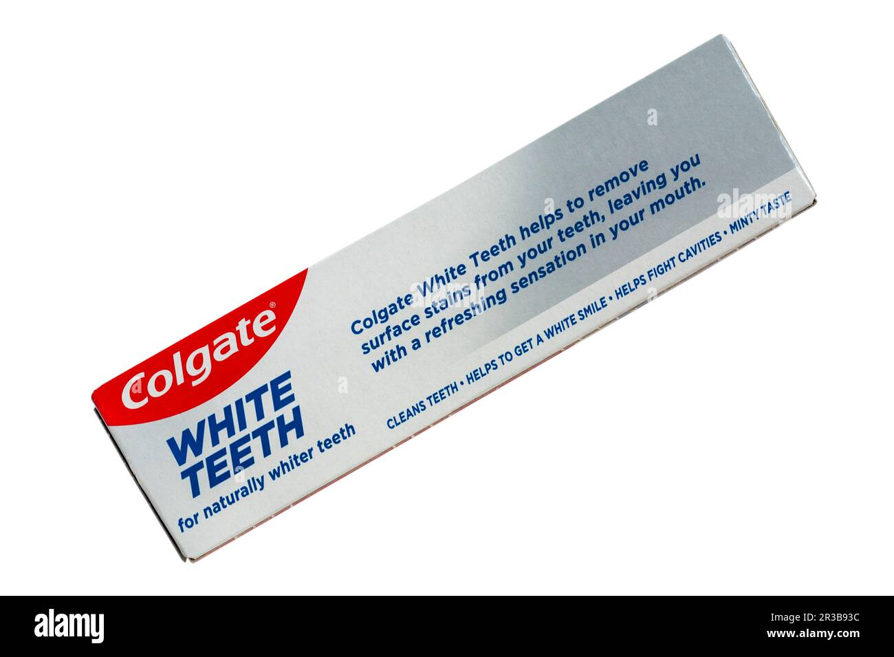 Box of Colgate White Teeth toothpaste for naturally whiter teeth