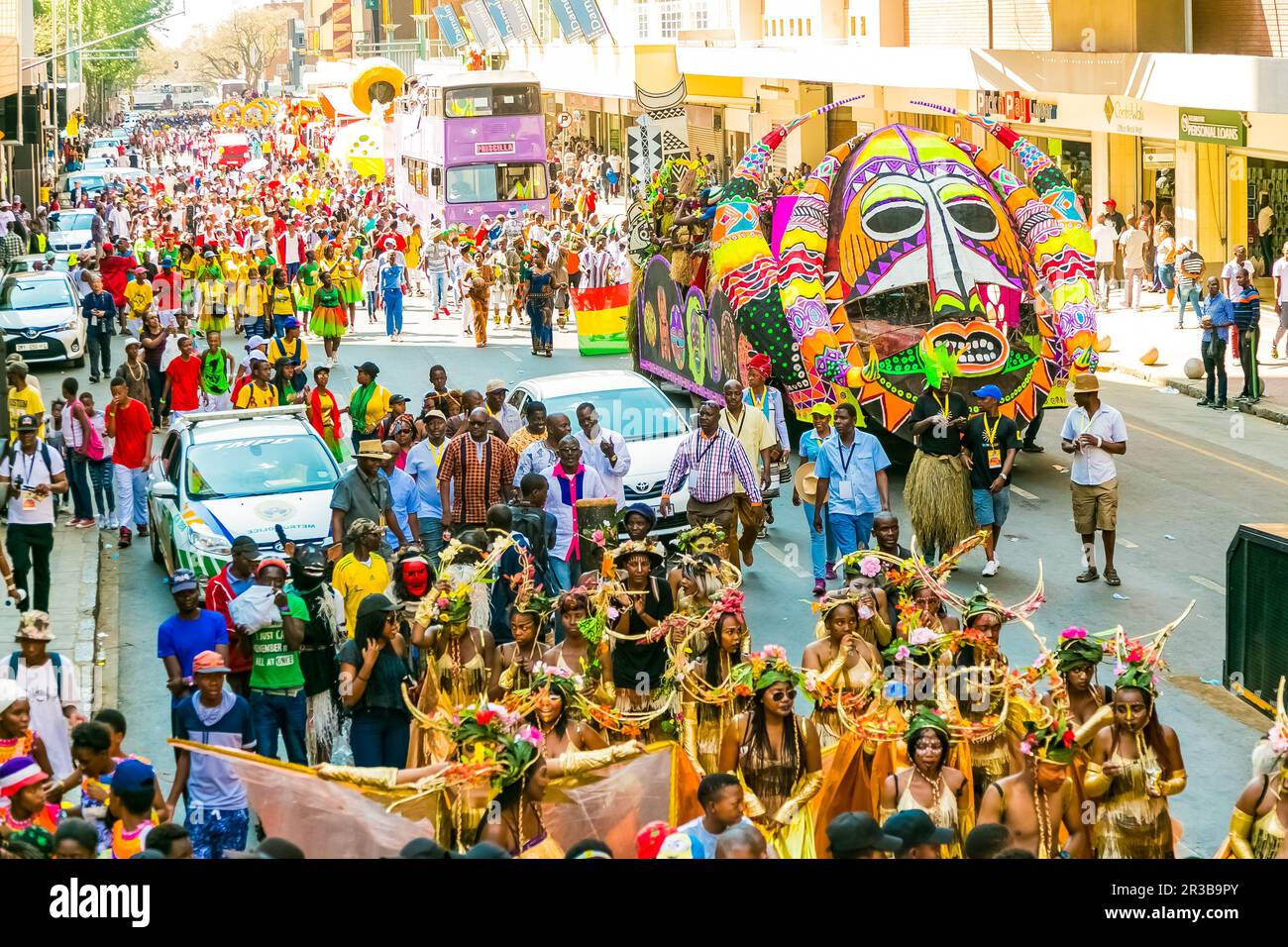 Floats and fancy dress costumes at the Gauteng Carnival in Pretoria ...