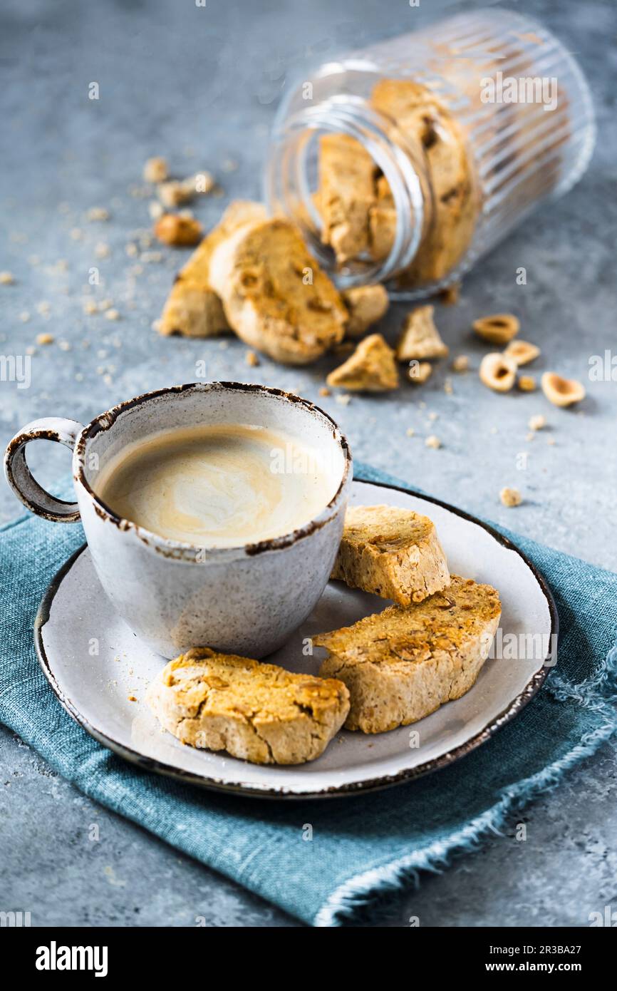 Glutenfree hazelnut cantucci Stock Photo Alamy