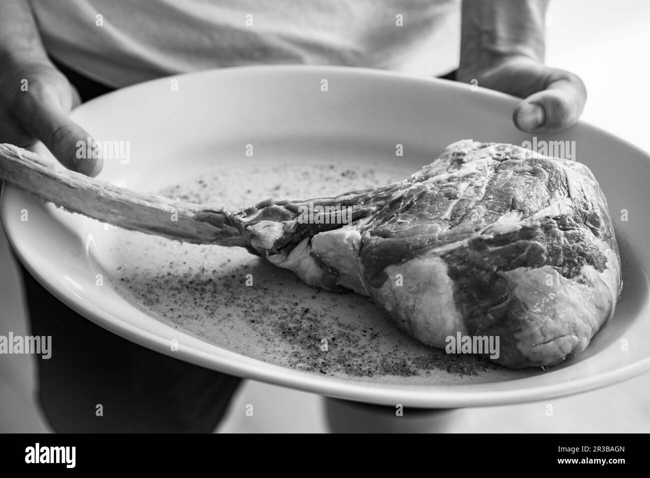 Beef steak Black and White Stock Photos & Images Alamy