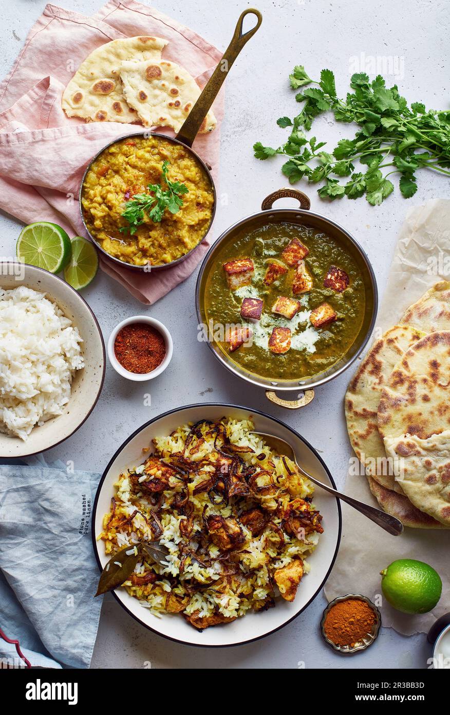 Typical Indian dishes Stock Photo Alamy