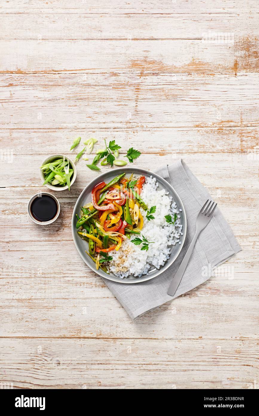 Vegetable Stir Fry Stock Photo Alamy