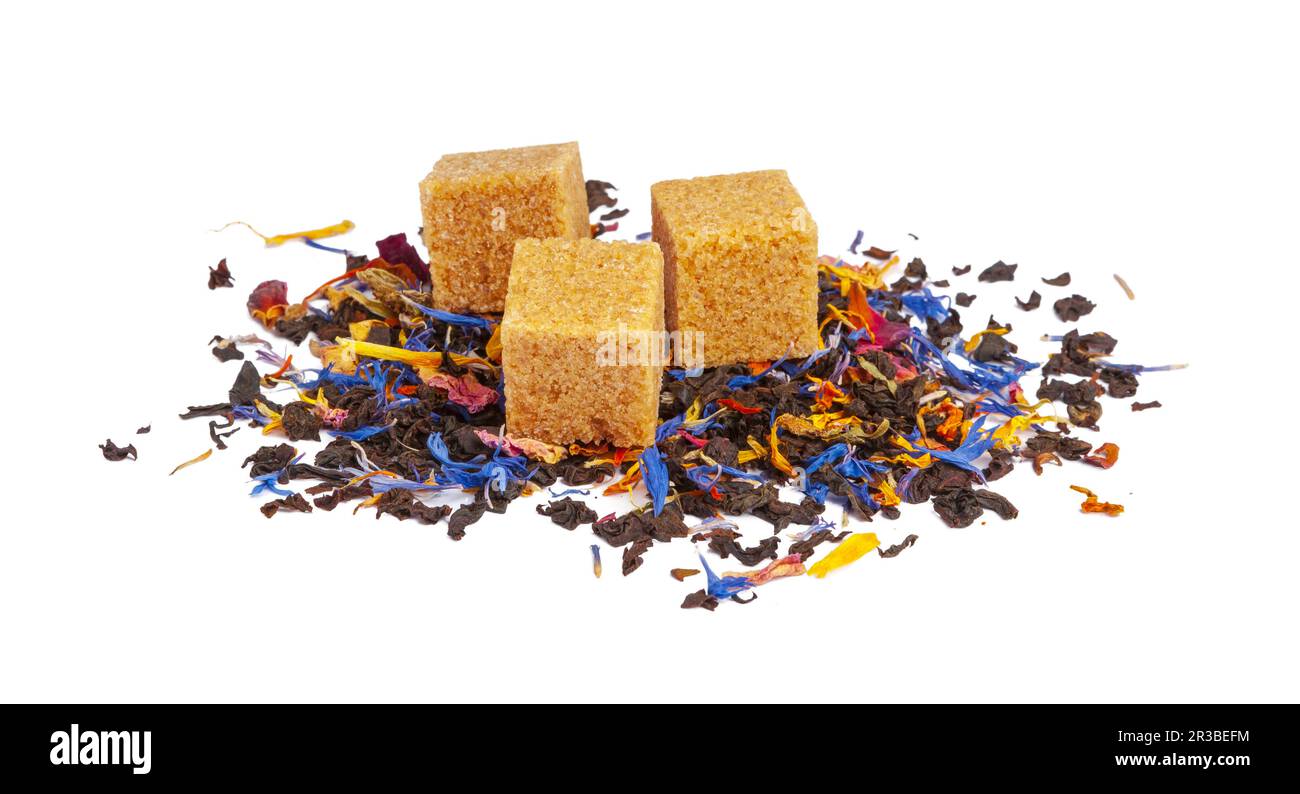 Dry hibiscus flowers dried red Cut Out Stock Images & Pictures - Alamy