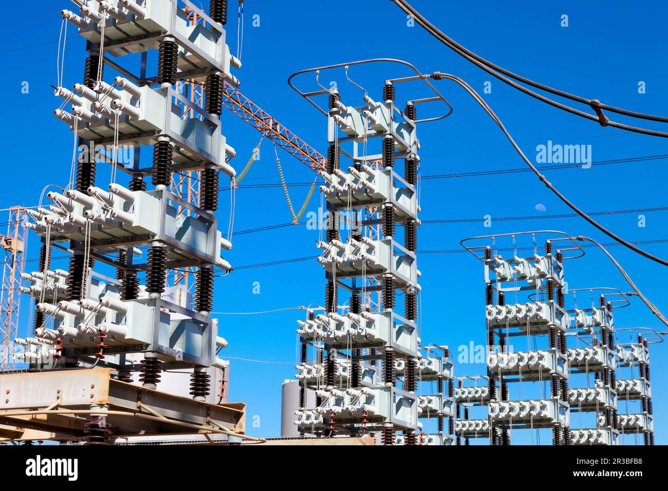 Electric Power Distribution Plant Facility Stock Photo