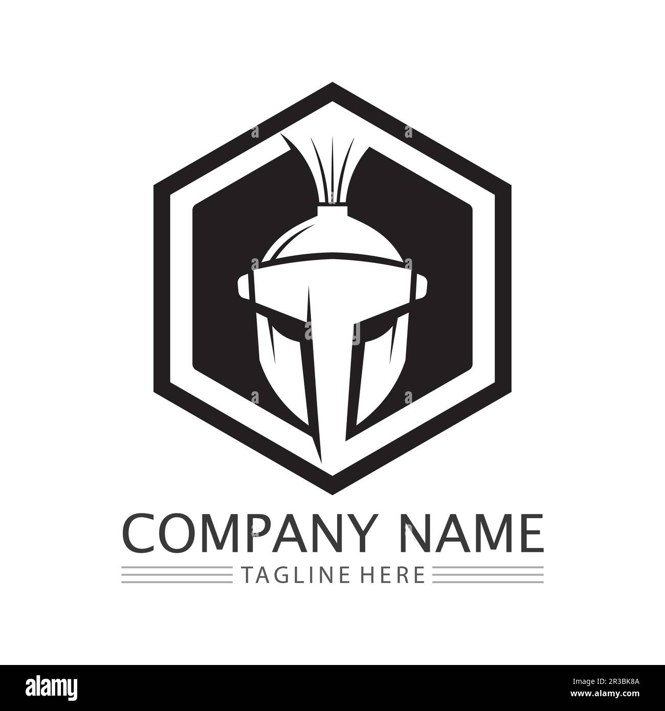 spartan logo icon designs vector Stock Vector