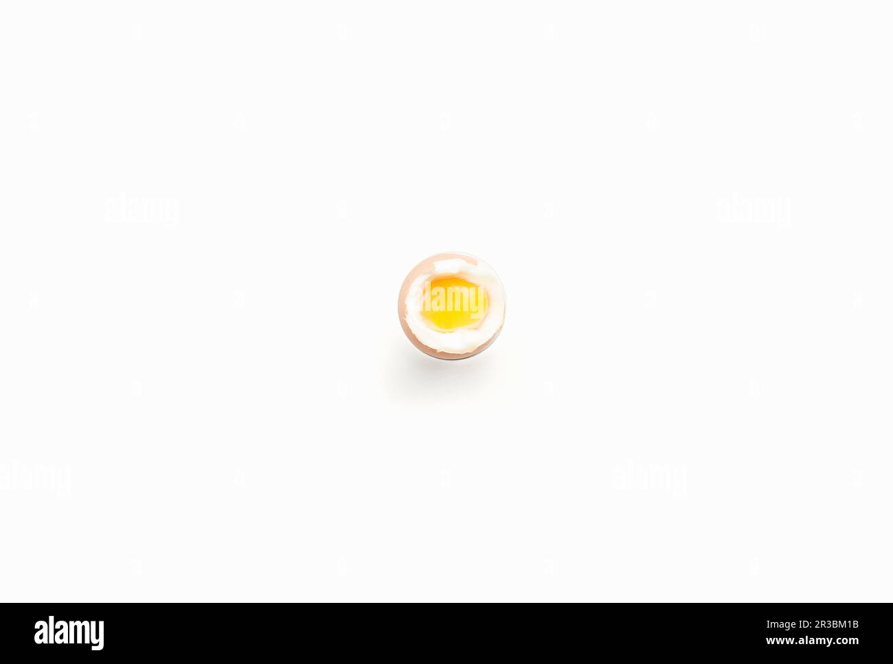 Soft-boiled egg Stock Photo