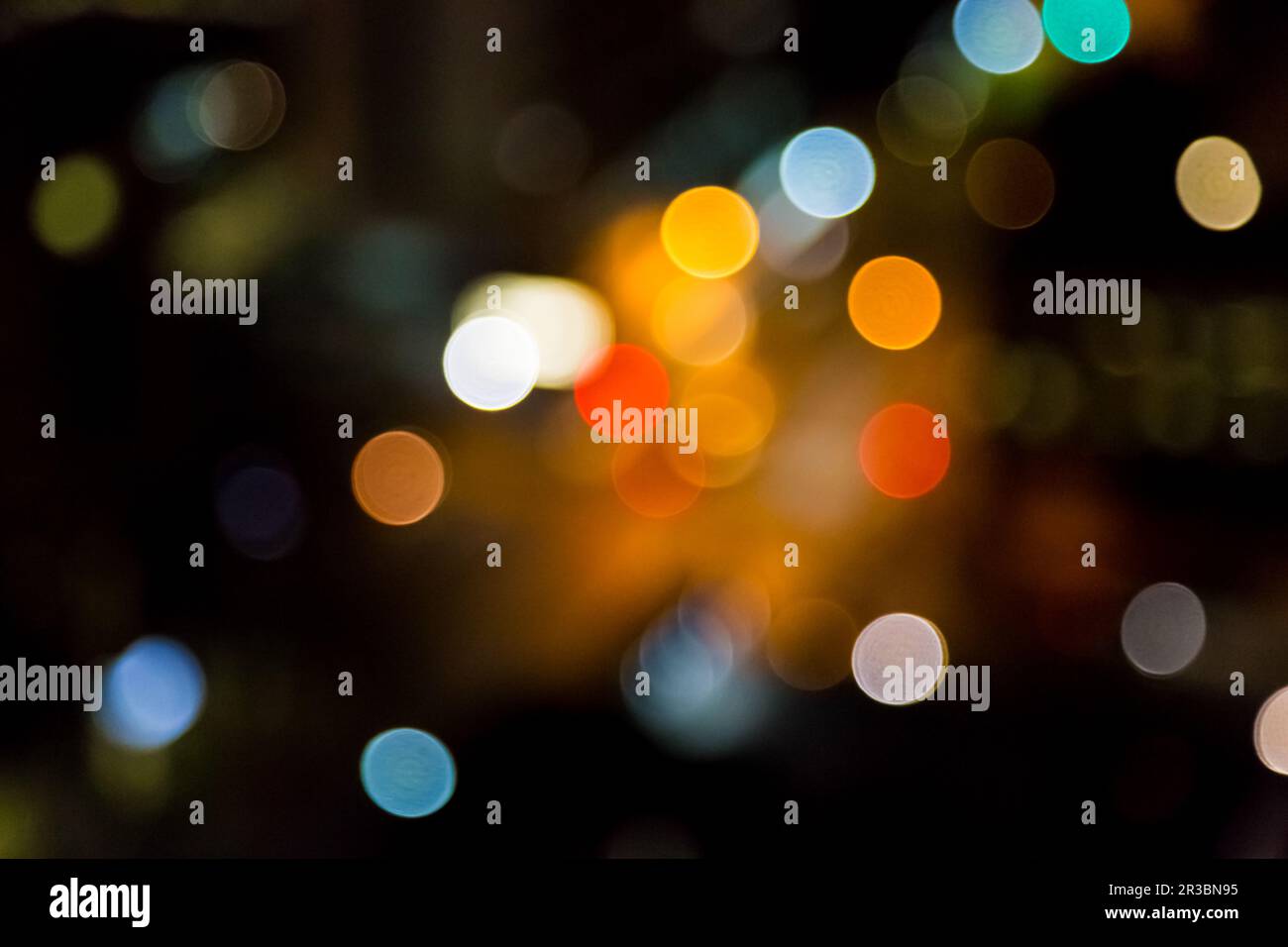 Bokeh blurred lights design pattern Stock Photo