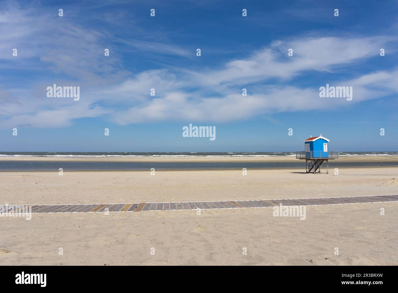 Beach Sea; Rocket float tower Stock Photo - Alamy