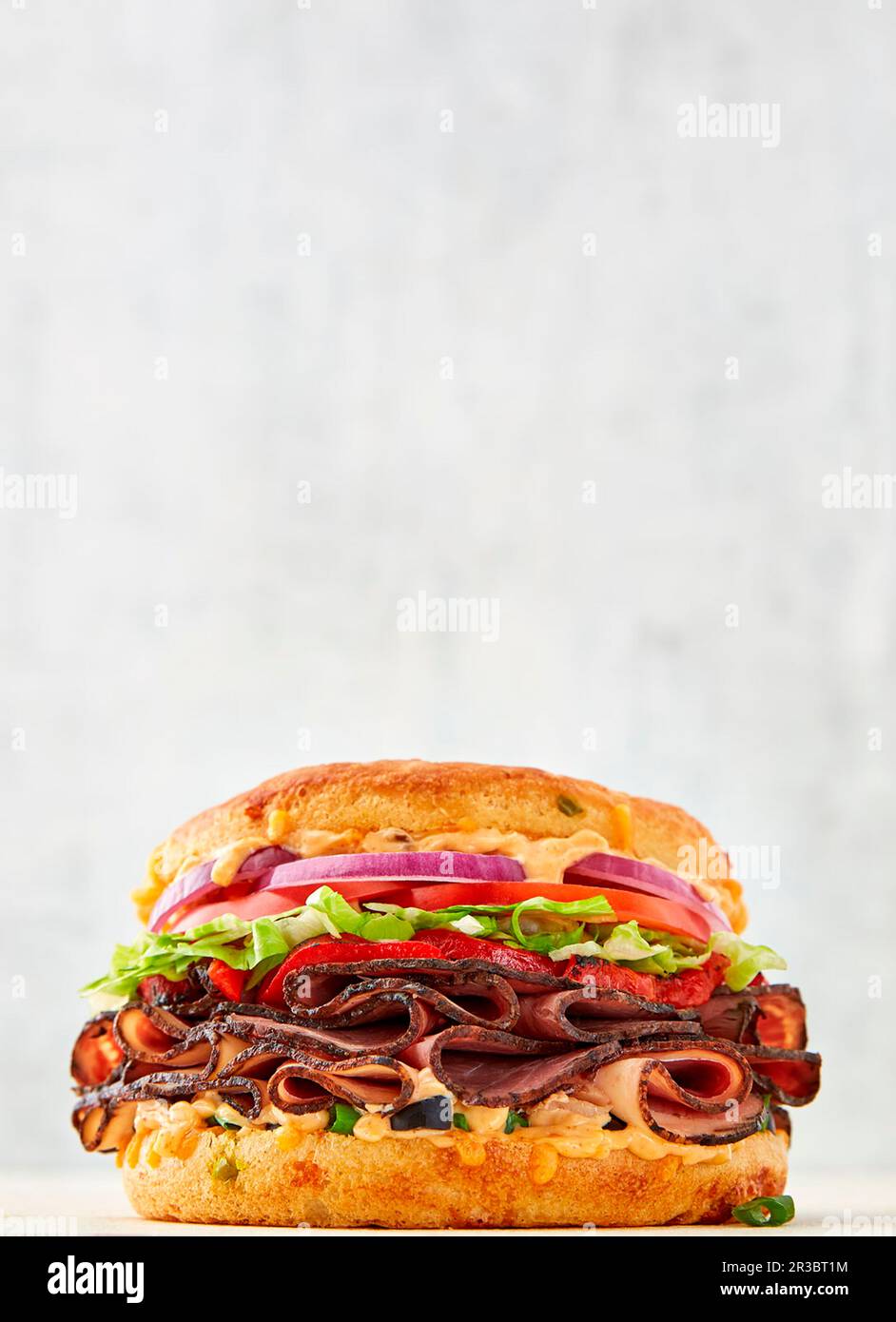 Smoked ham and cheese sandwich Stock Photo Alamy