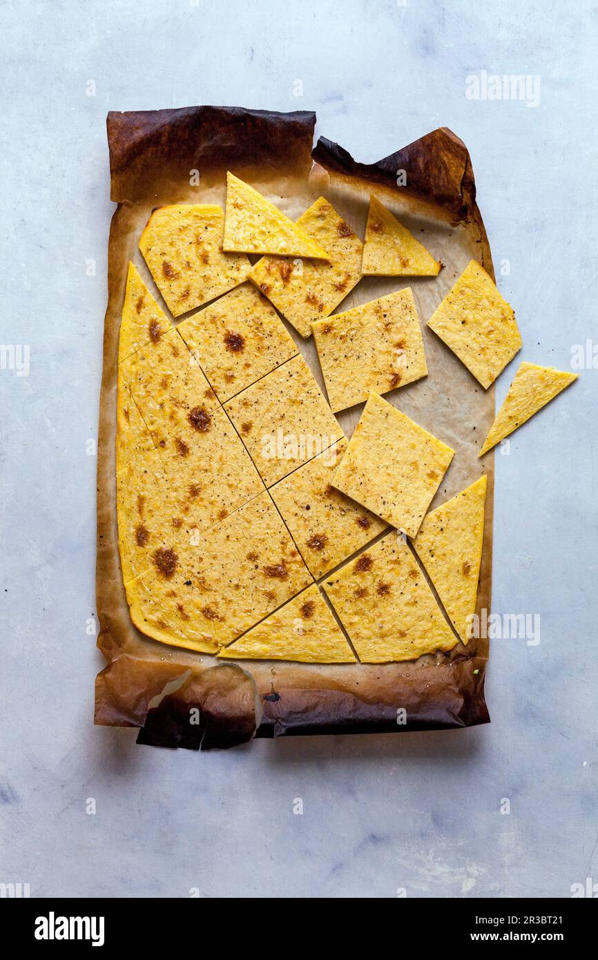 Socca (pancakes made from chickpea flour, France Stock Photo Alamy