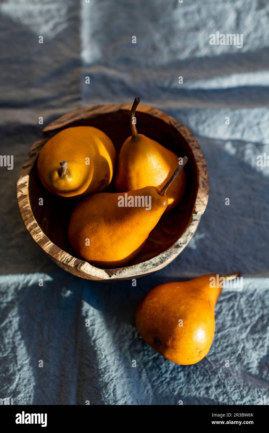 Beurre Bosc Pears Stock Photo
