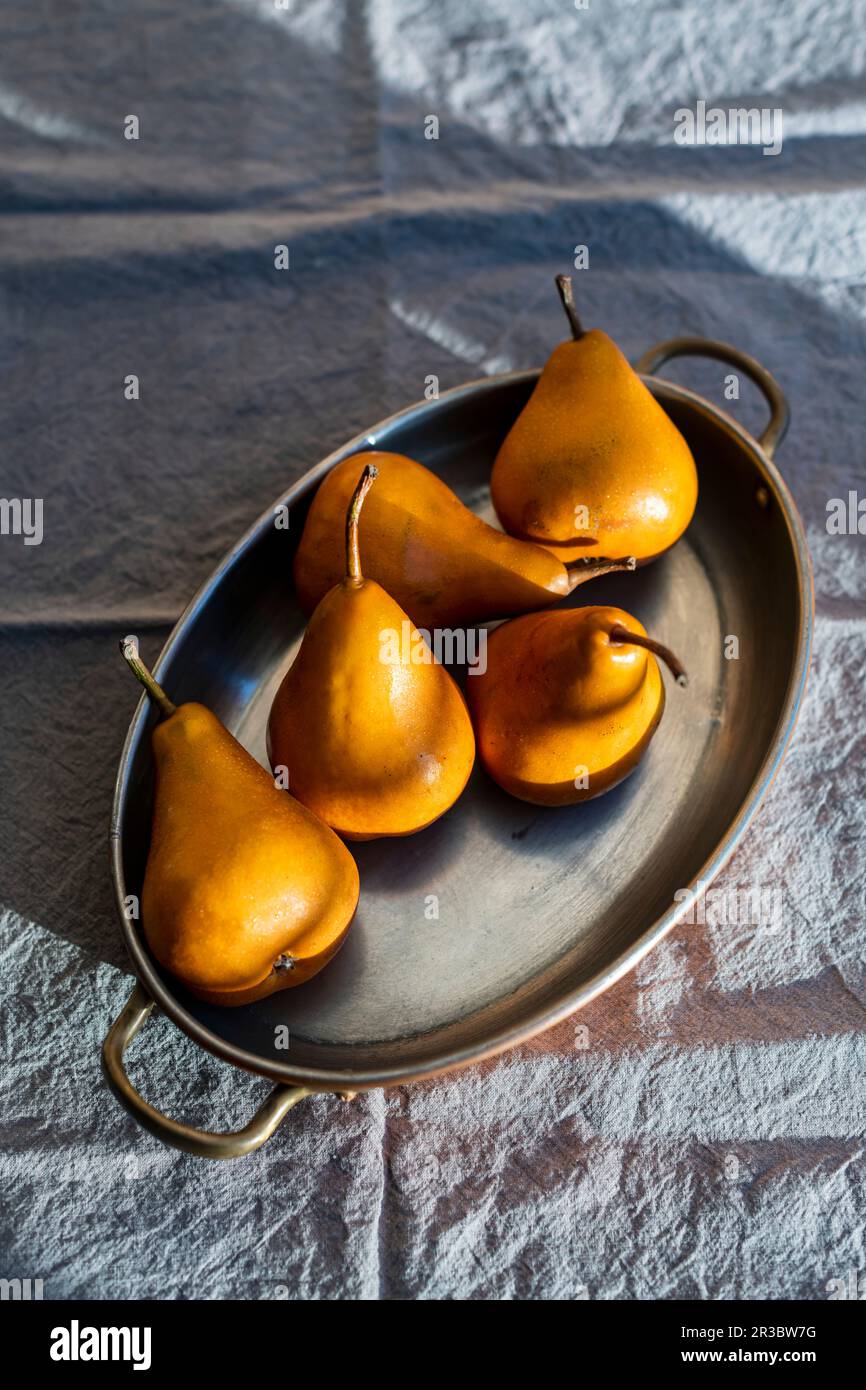 Beurre Bosc Pears Stock Photo