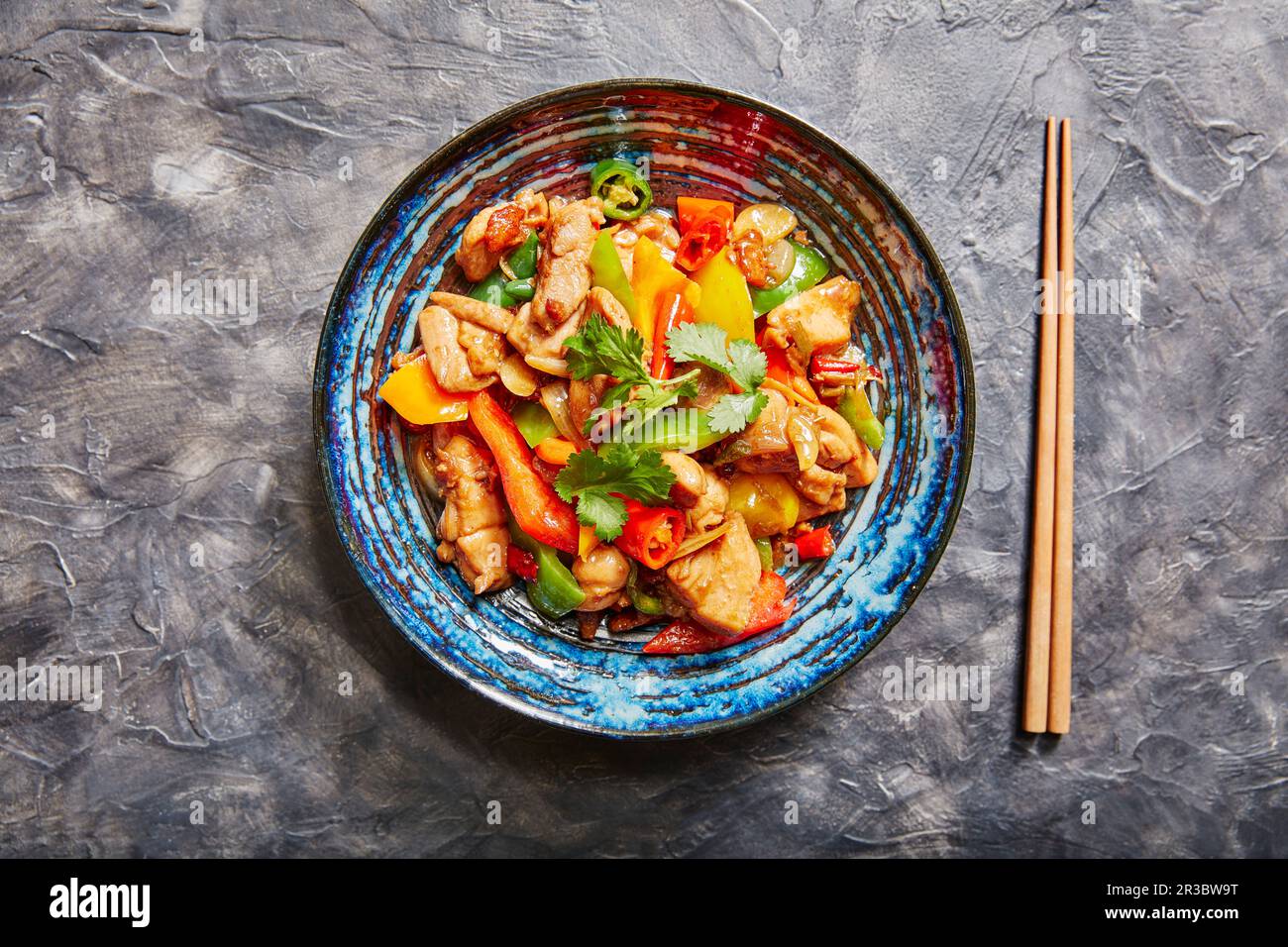 Chicken stirfry (Asia) Stock Photo