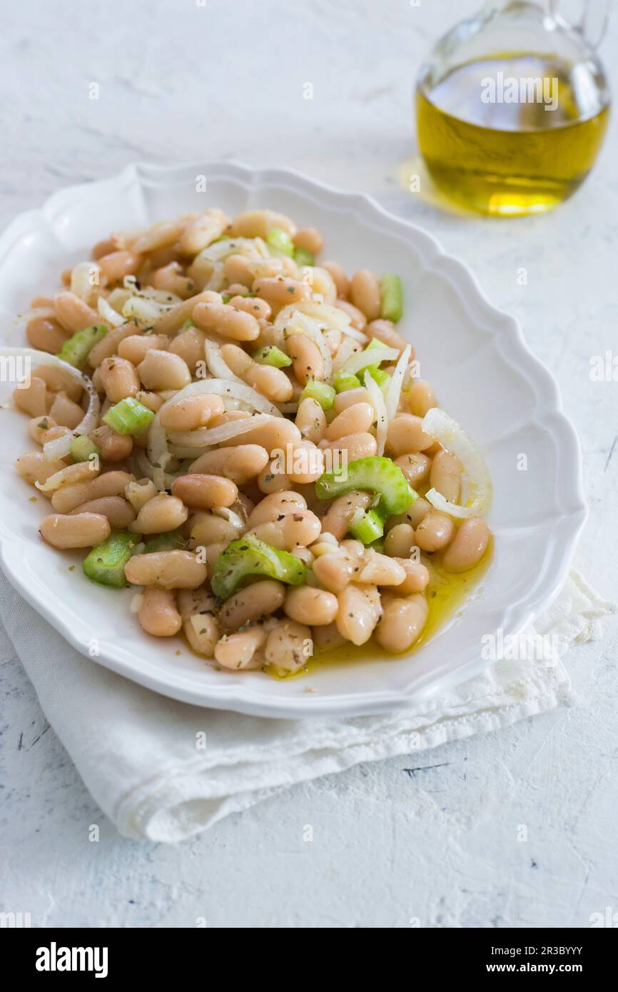Italian beans and celery salad Stock Photo Alamy