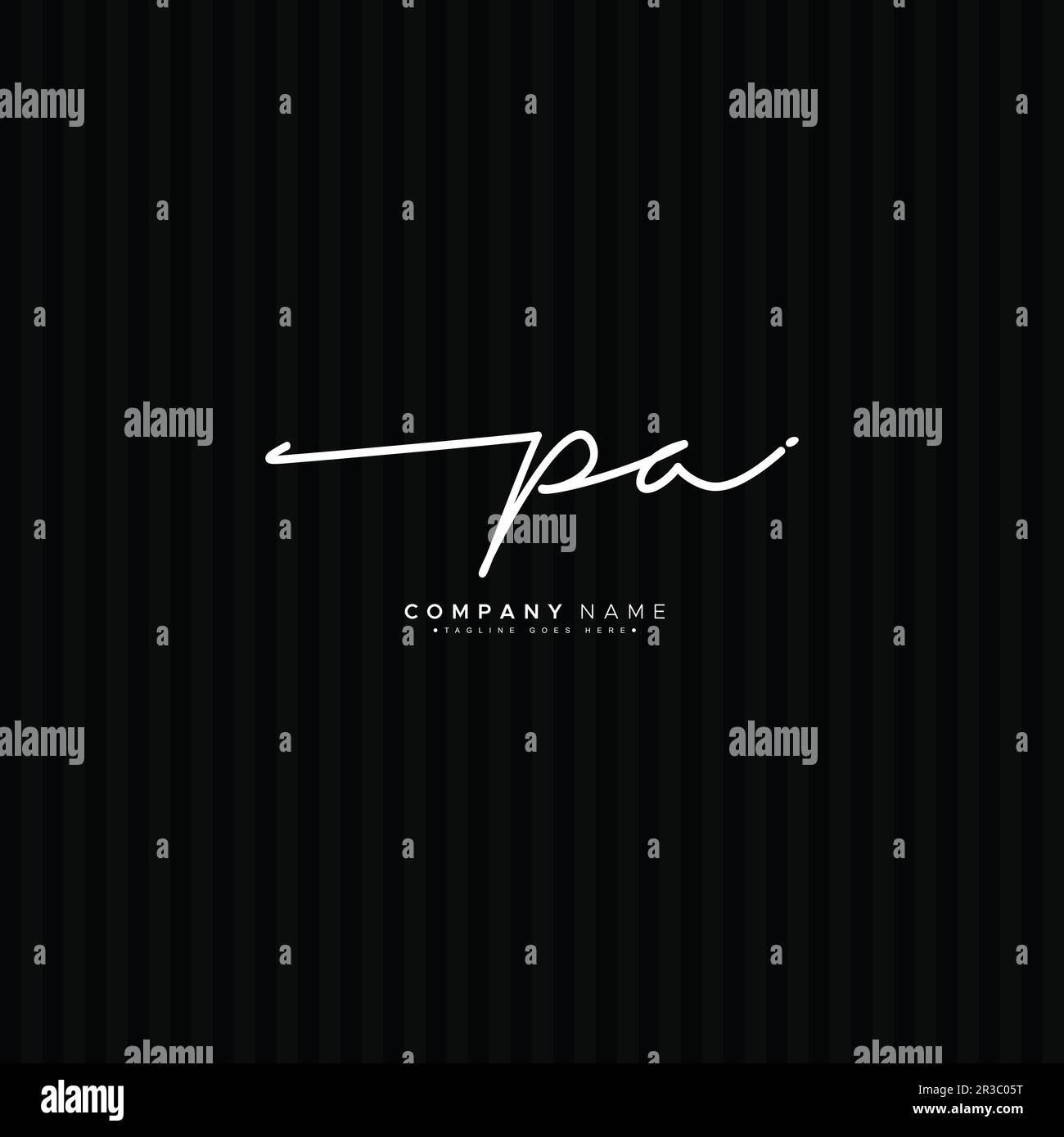 PA Handwritten Signature logo Vector Logo Template for Beauty