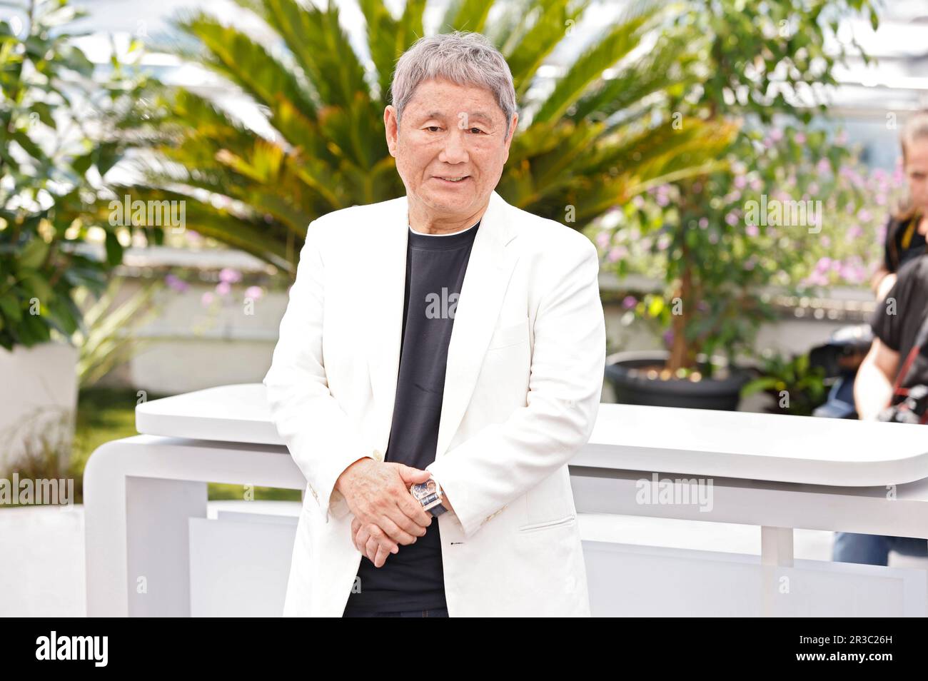 Takeshi Kitano beim Photocall zum Kinofilm 'Kubi' auf dem Festival de Cannes 2023 / 76. Internationale Filmfestspiele von Cannes am Palais des Festivals. Cannes, 23.05.2023 Stock Photo