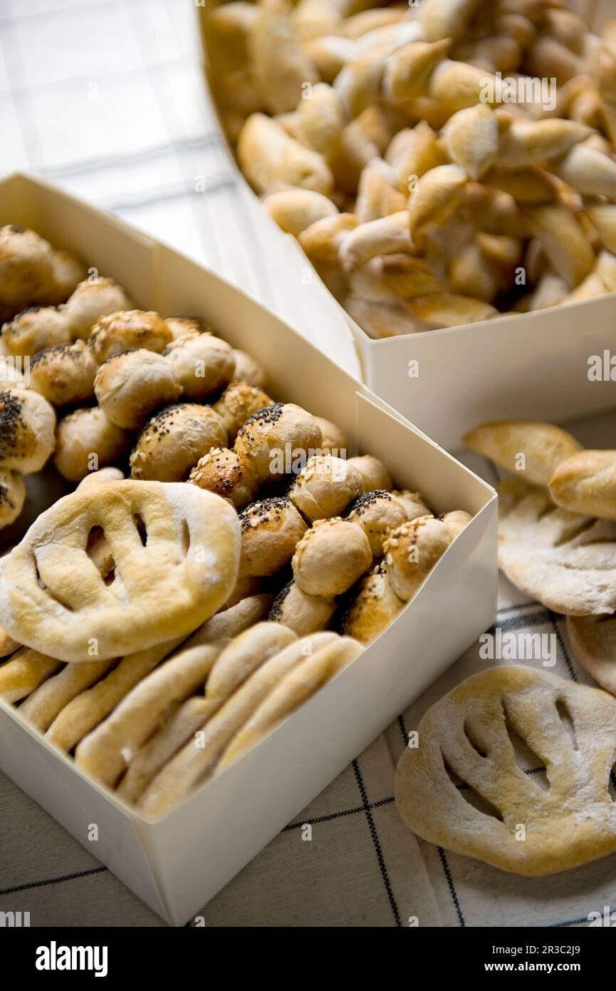 Savoury yeast pastries Stock Photo Alamy
