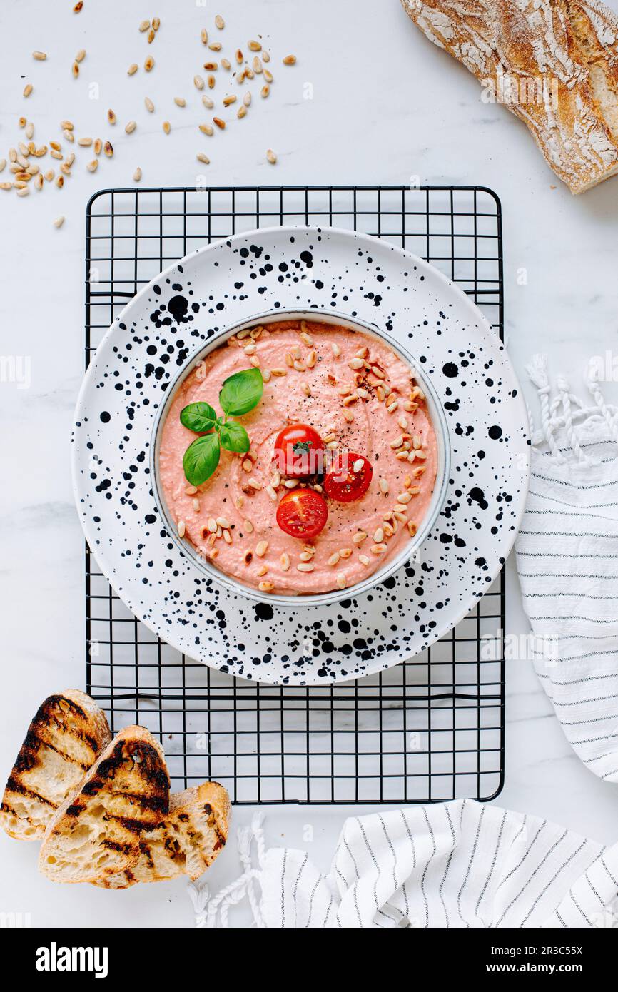 Tomato feta cream Stock Photo - Alamy