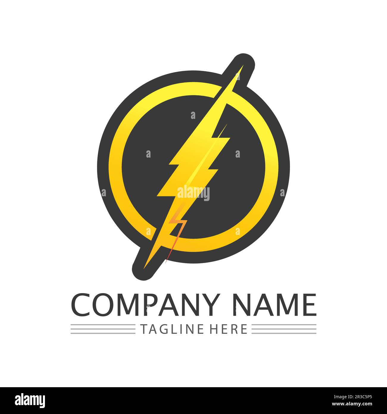 Power icon Vector Illustration design Logo template Stock Vector
