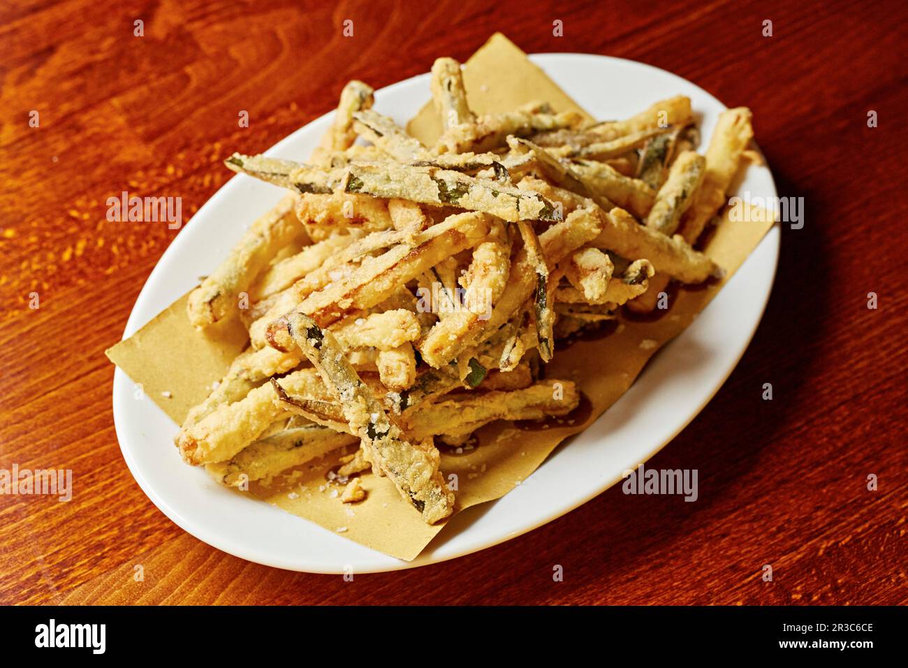 Zucchini Fritti Courgettes lightly battered and deep fried Stock