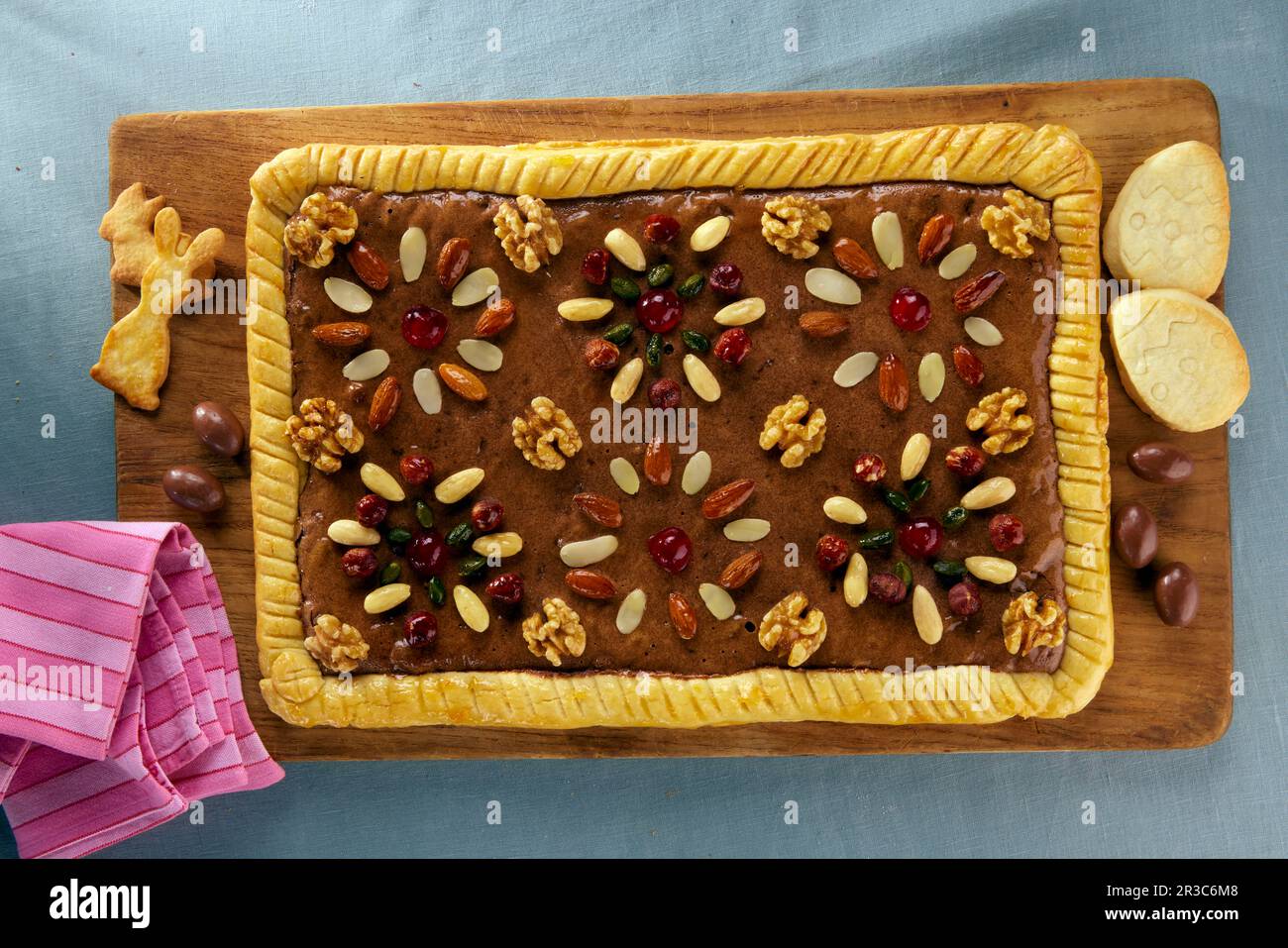 Mazurek - Polish Easter cake Stock Photo