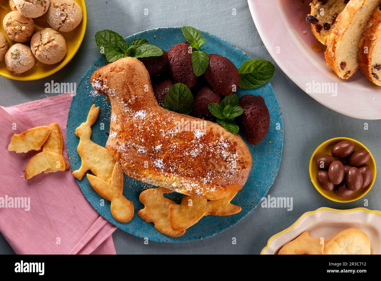 An Easter lamb cake Stock Photo - Alamy