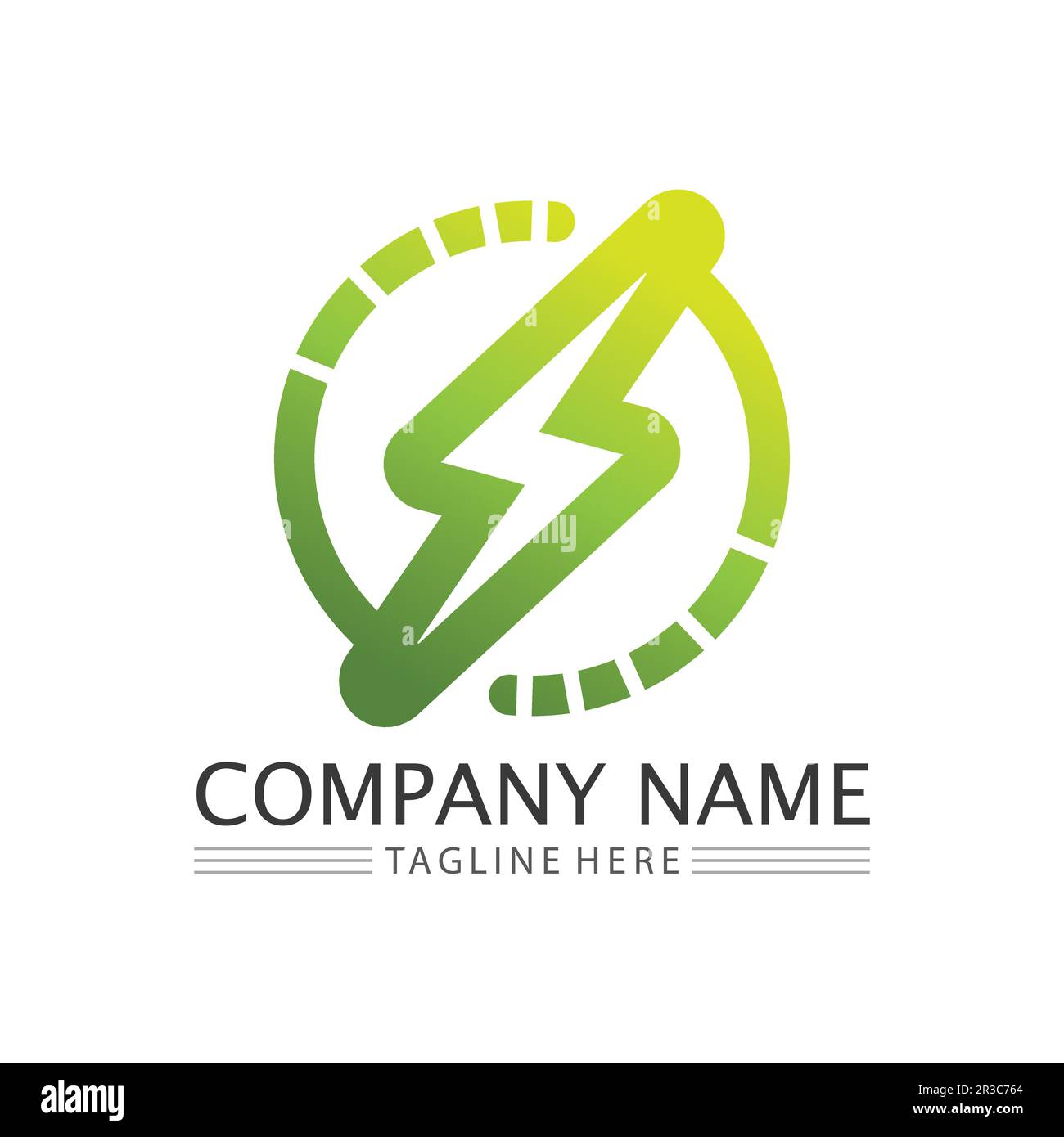 Power icon Vector Illustration design Logo template Stock Vector