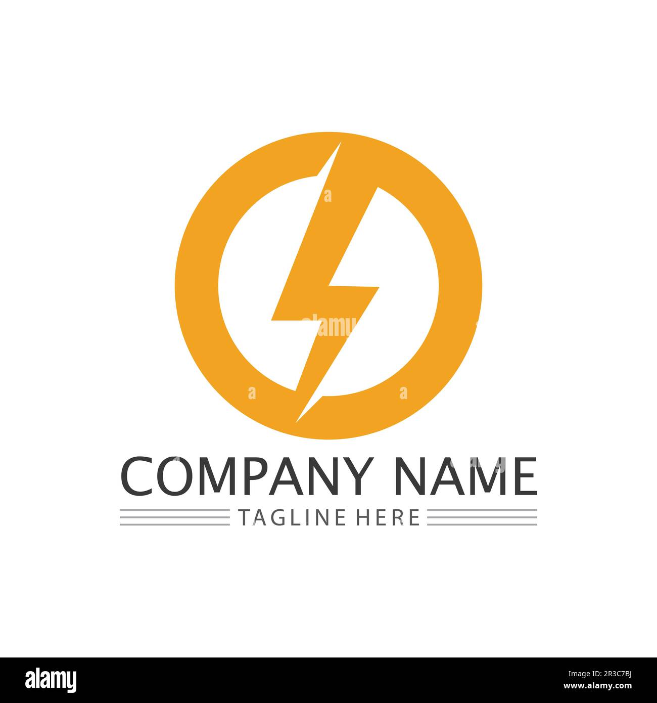 Flash Electric Logo Vector icon illustration design template. Bolt ...