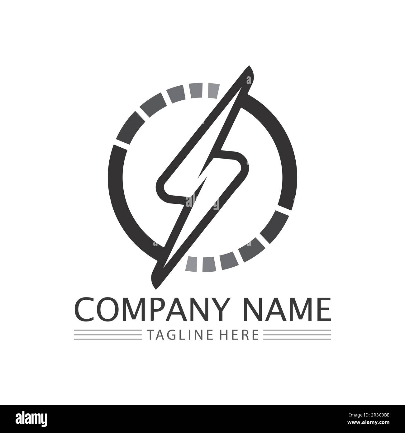 Power icon Vector Illustration design Logo template Stock Vector