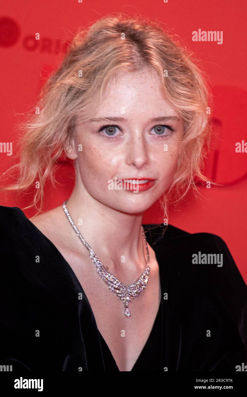 Suzanna Son poses for photographers upon arrival at &lsquo;The Idol&rsquo; after