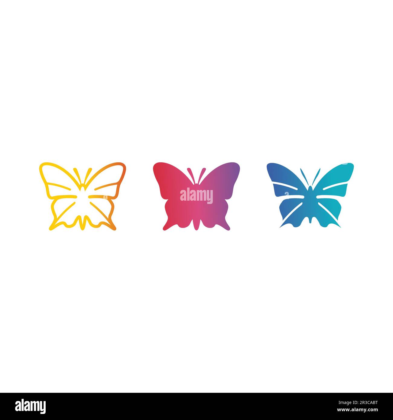 Beauty Butterfly Vector icon Animal insect design Stock Vector Image ...