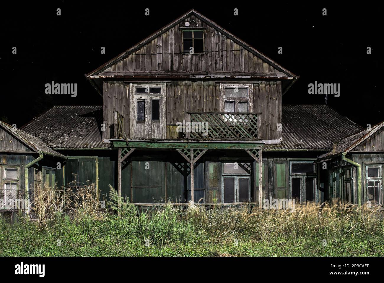 Spooky haunted house Stock Photo