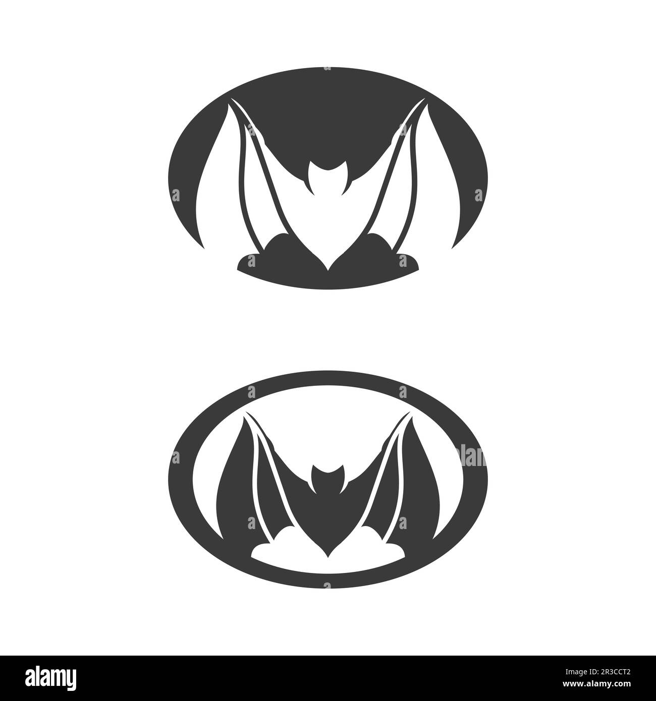 bat logo vector icon logo template illustration design Stock Vector
