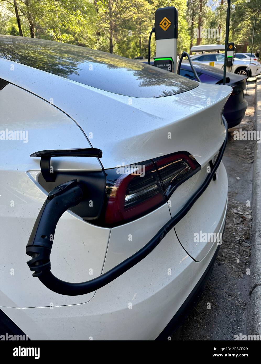 Tesla ev charging stations hires stock photography and images Alamy