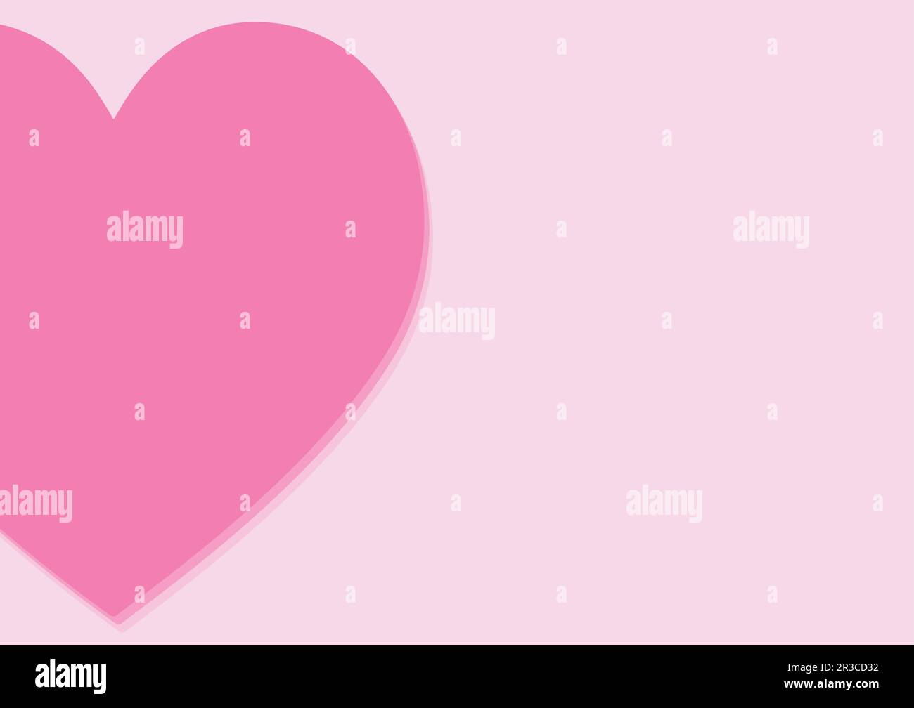pink heart background vector design Stock Vector