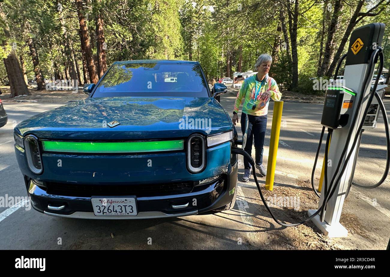 Rivian truck charging hires stock photography and images Alamy