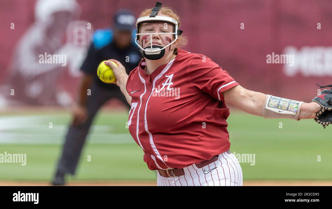 Alabama pitcher Alex Salter (27) during an NCAA softball game on