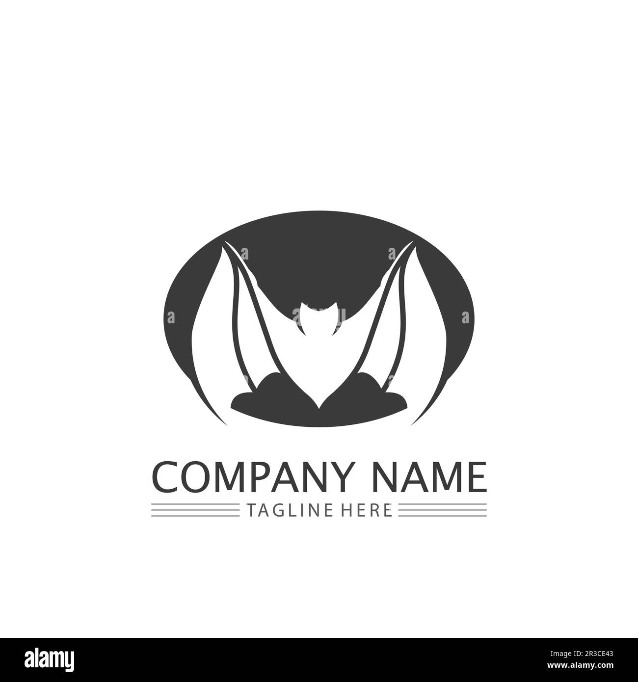 bat logo vector icon logo template illustration design Stock Vector