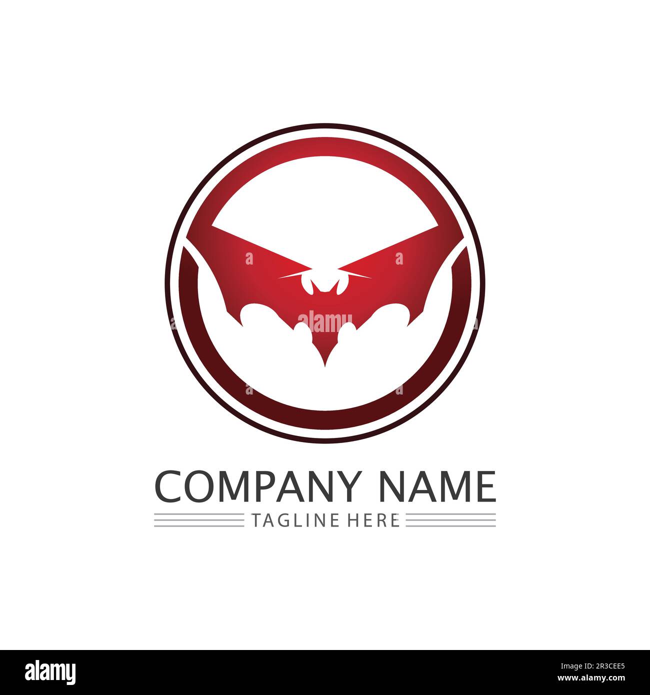 bat wing vector icon logo template illustration design Stock Vector