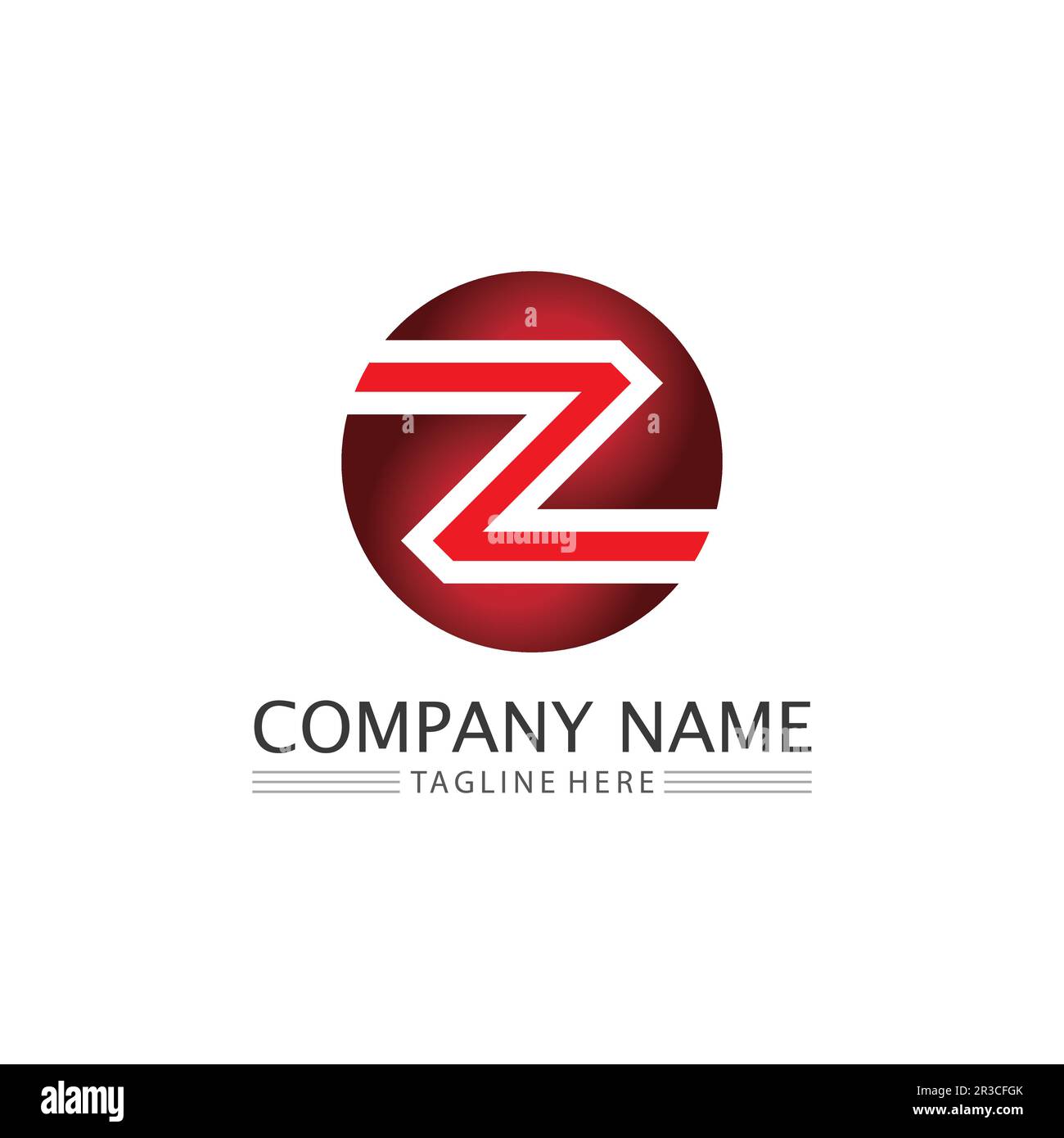 Z letter and Z logo design vector identity illustration Stock Vector