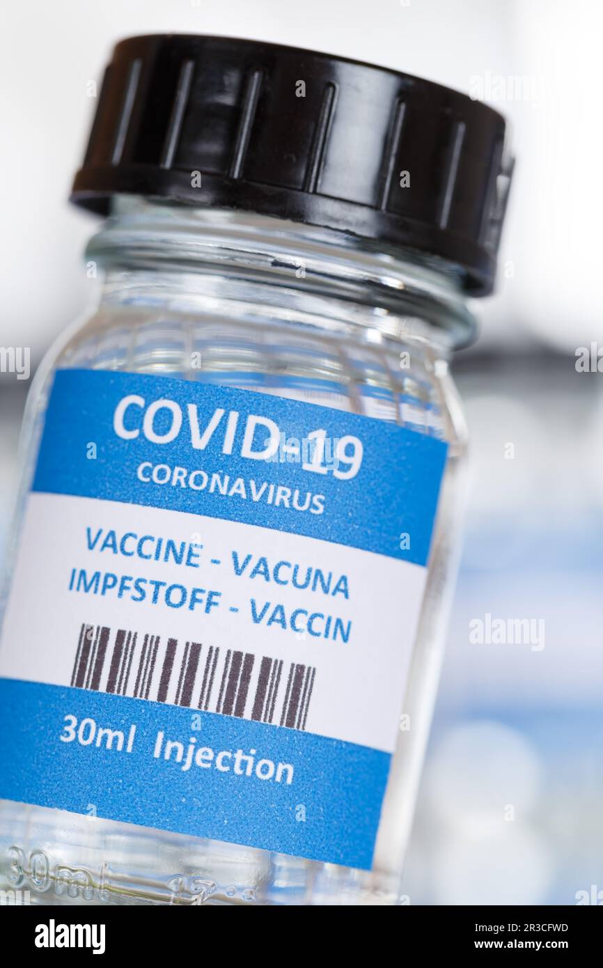 Vaccine Coronavirus Corona Virus COVID-19 Covid Vaccination Vaccine Portrait Stock Photo