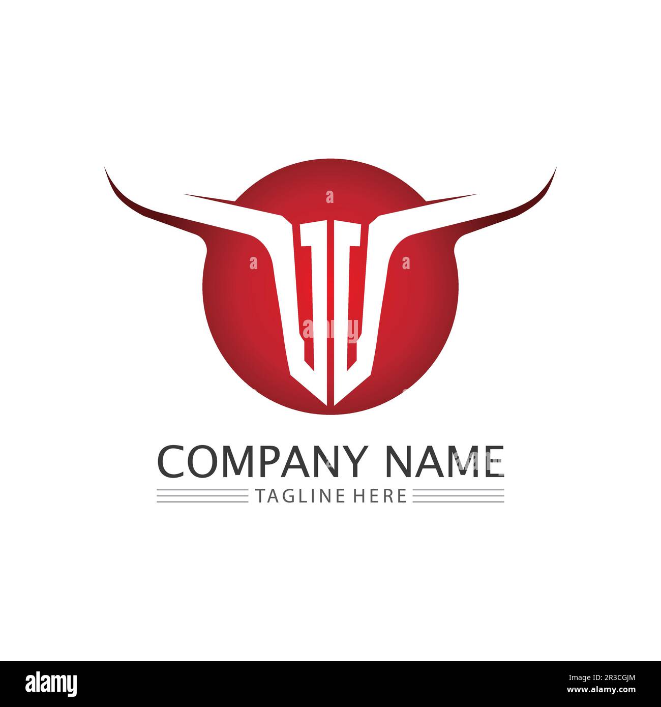 Bull logo and symbols vector template icons app Stock Vector Image ...