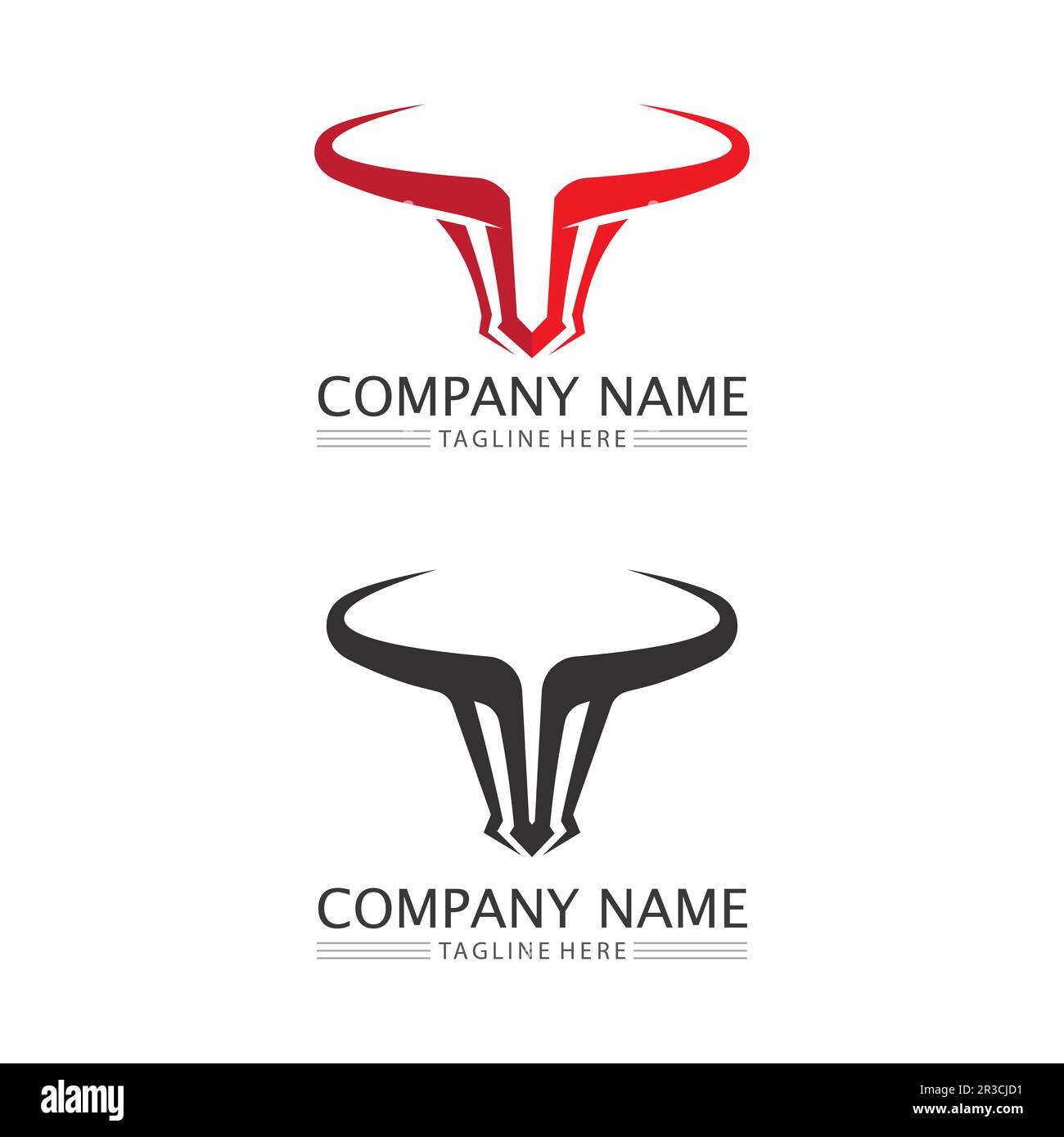 Abstract shield bull logo, horn badges logo icon Stock Vector Image & Art Alamy