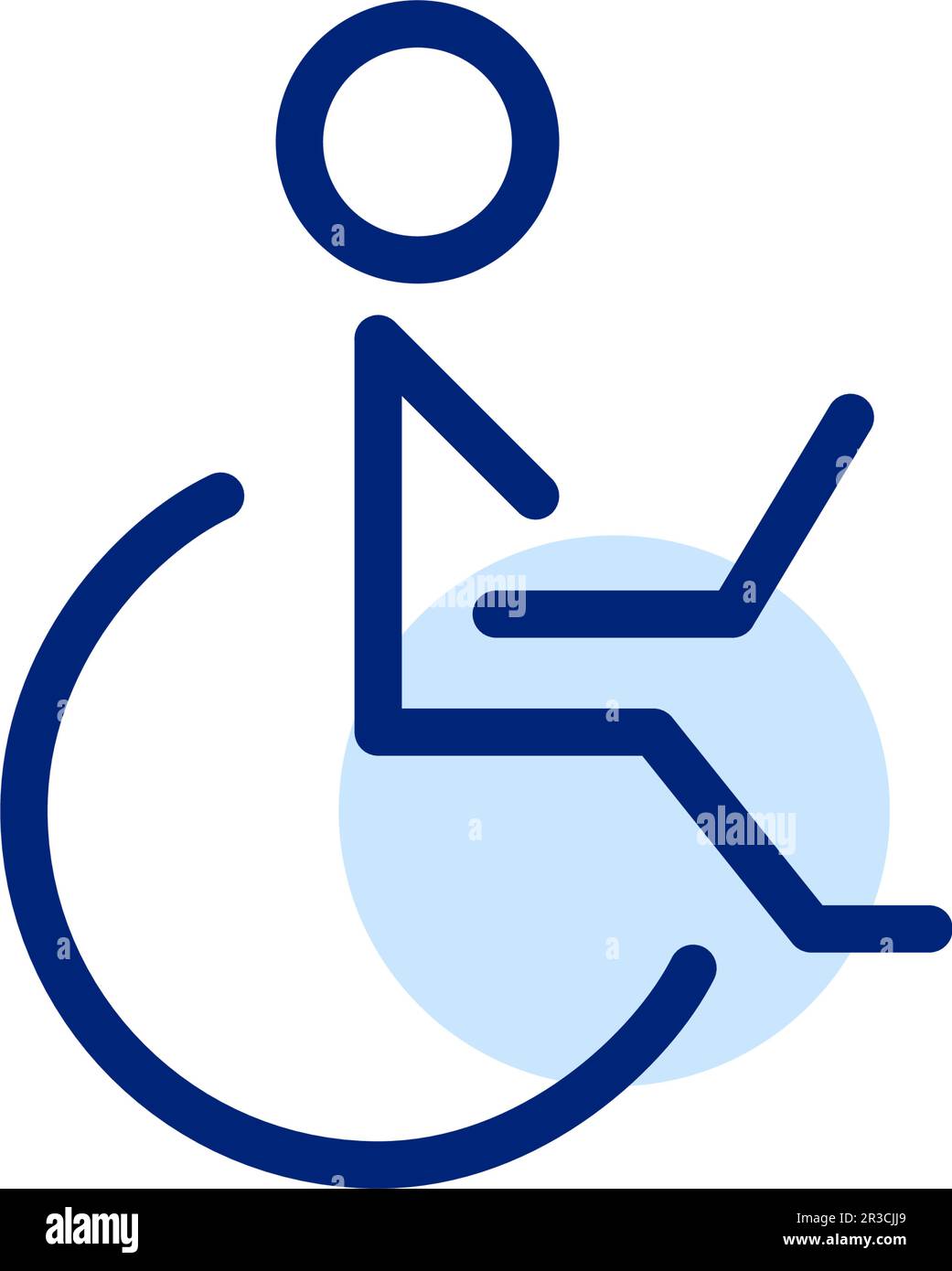 Colleague in wheelchair Stock Vector Images - Alamy