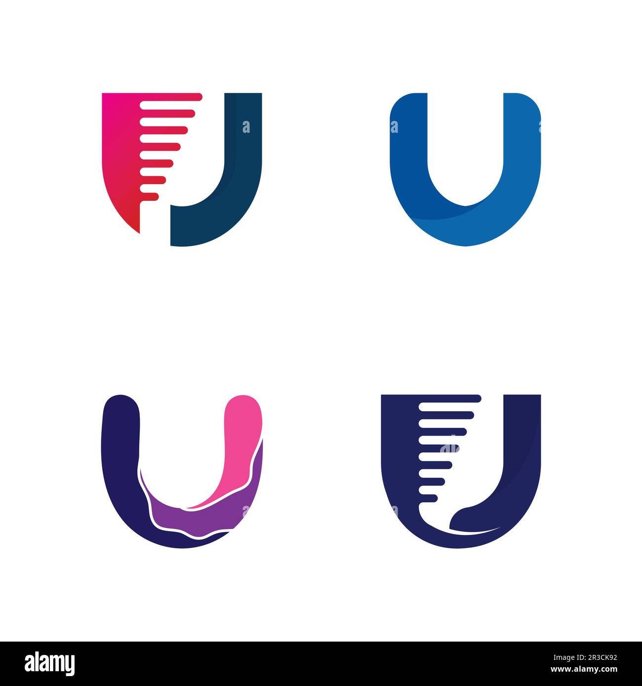 Initial letter U logo business and design icon vector Stock Vector ...