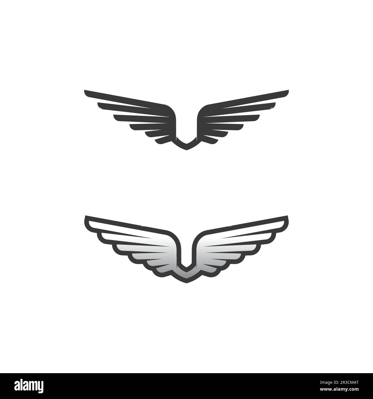 Falcon wings Logo Template vector illustration design Stock Vector